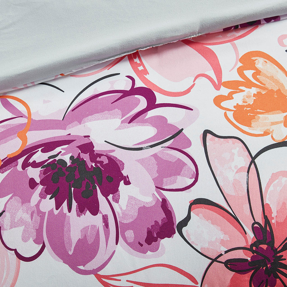 King/Cal King Floral Comforter Set Media 7