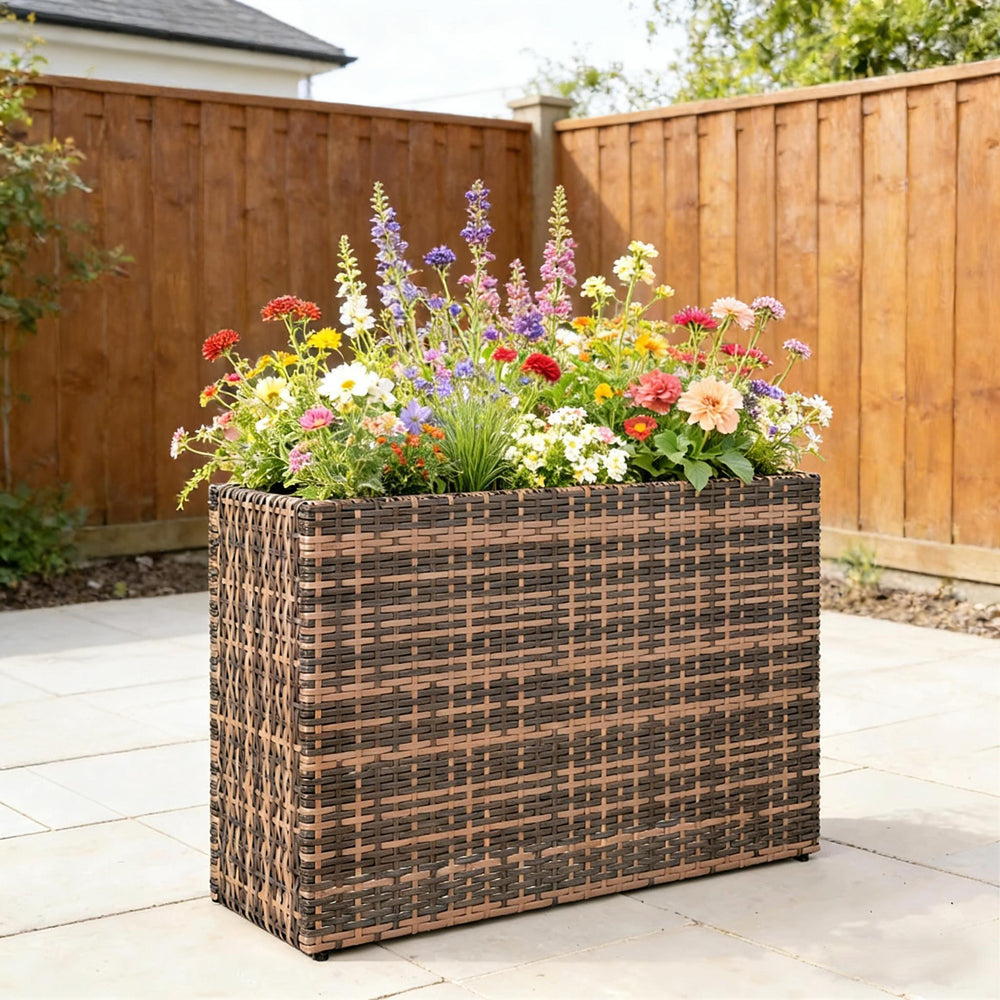 Modern Elevated Planter Box,Raised Garden Bed Media 2