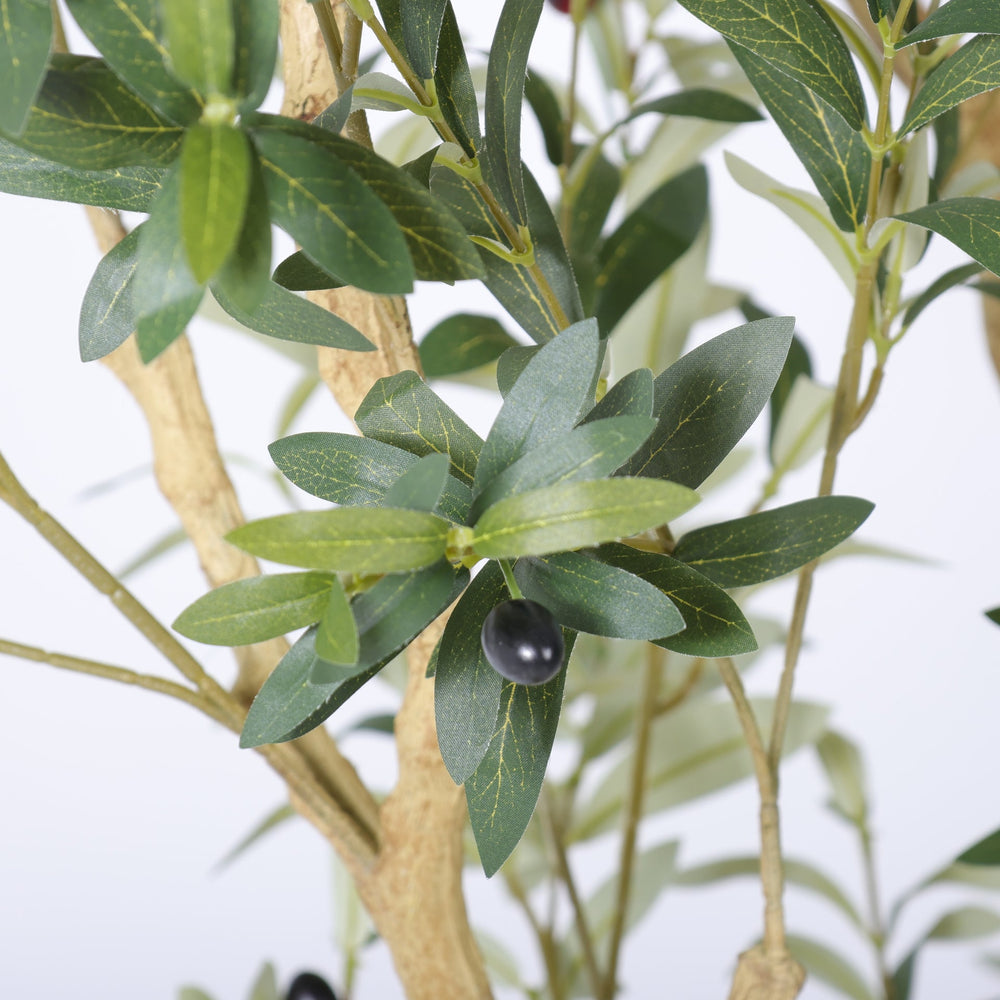 8.2FT Artificial Olive Tree With Big Decorative White Pot, Tall Indoor & Covered Outdoor Decorative Tree, 1pc/set Media 9