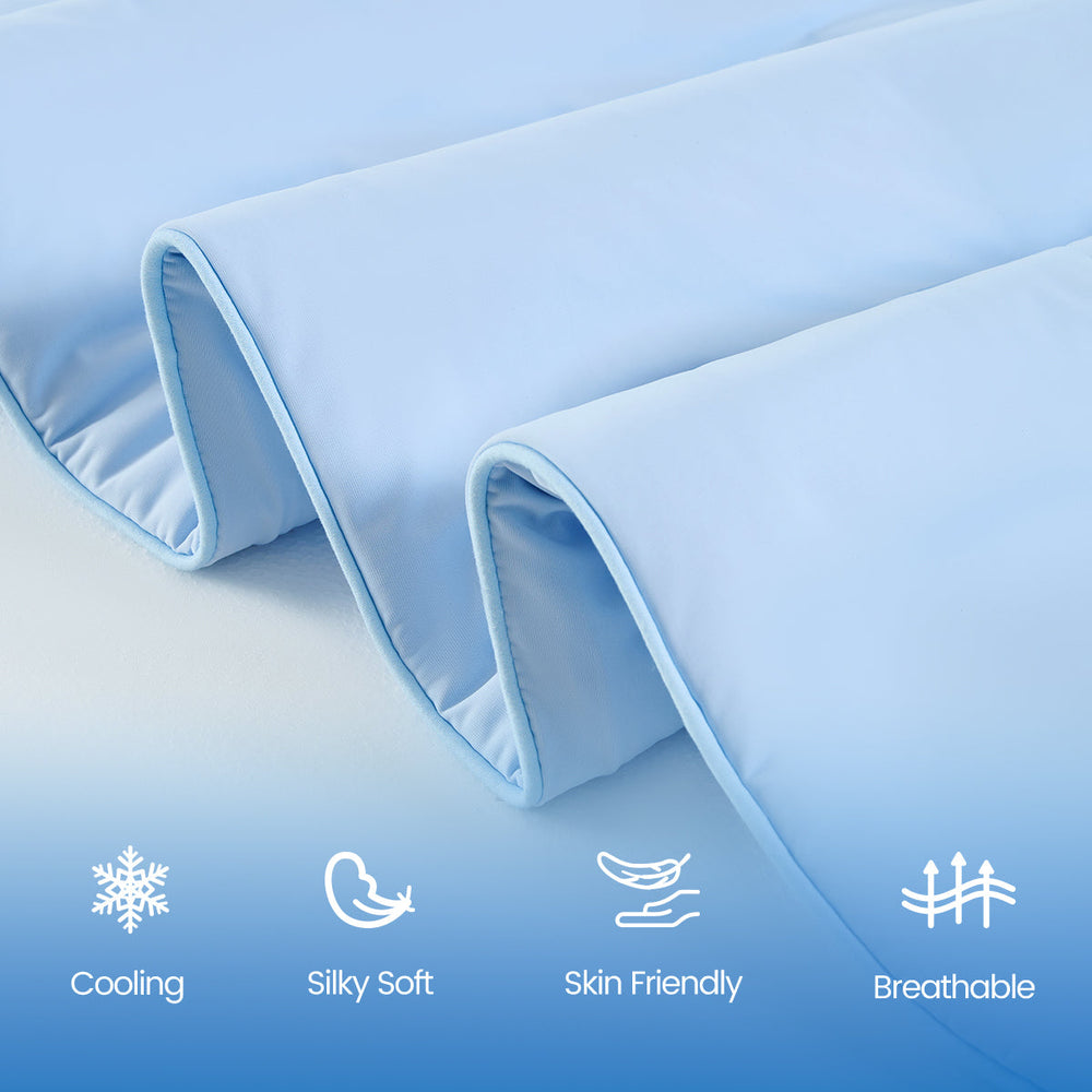 1-Piece 60x90' Cooling DA Comforter,Ice Blue Media 12