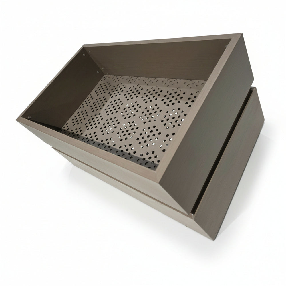Rectanglar Terrace Planter Short - Grey Brown Media 5