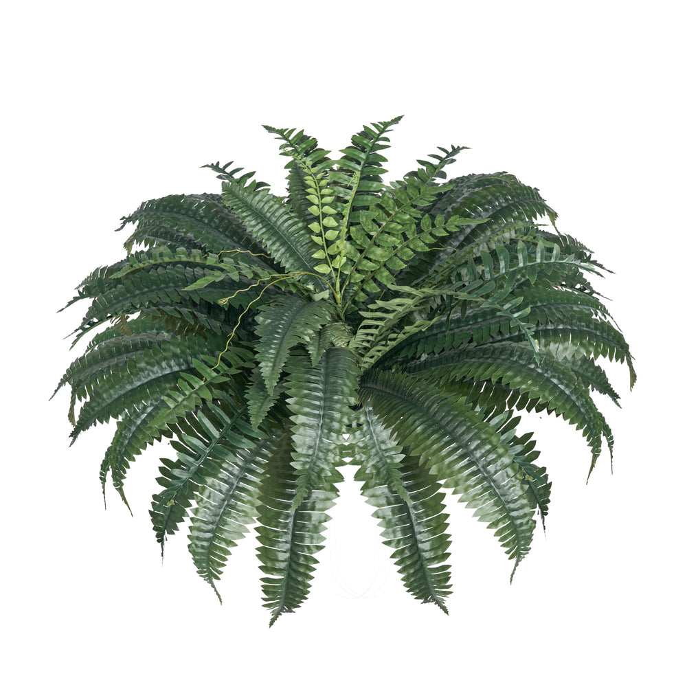 2 Pcs Artificial Boston Ferns Plastic Fern 50 Branches Indoor Outdoor Decor Media 1