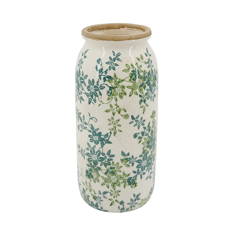 Floral Cylinder Vase