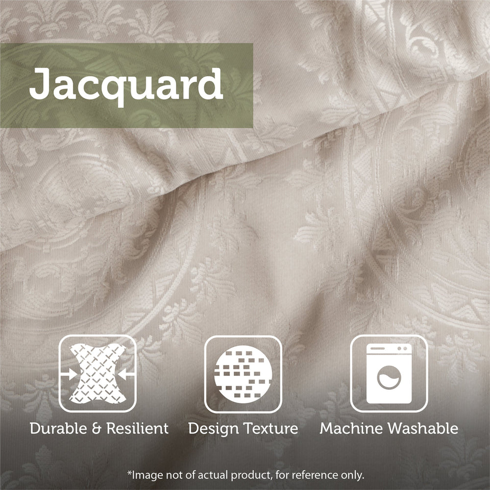 King 7 Piece Jacquard Comforter Set with Throw Pillows Media 3
