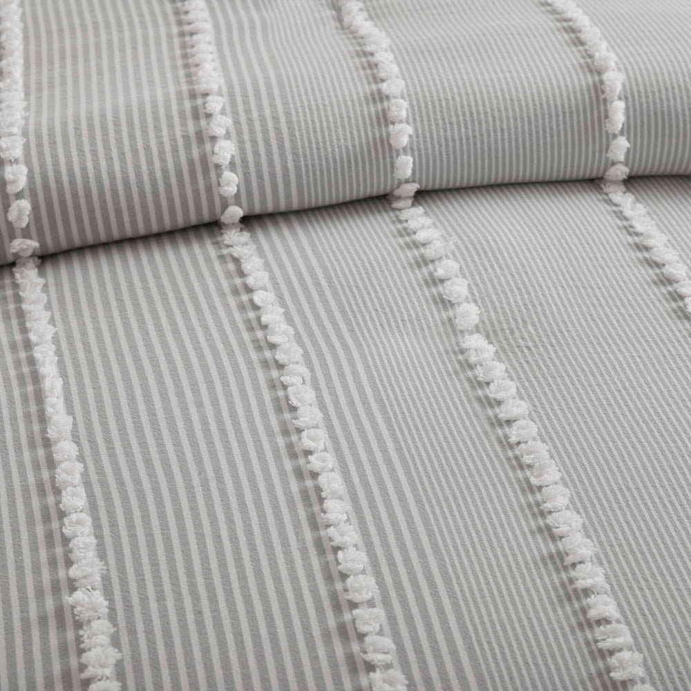 3- Piece Full/Queen Cotton Yarn Dyed Duvet Cover Set Media 16