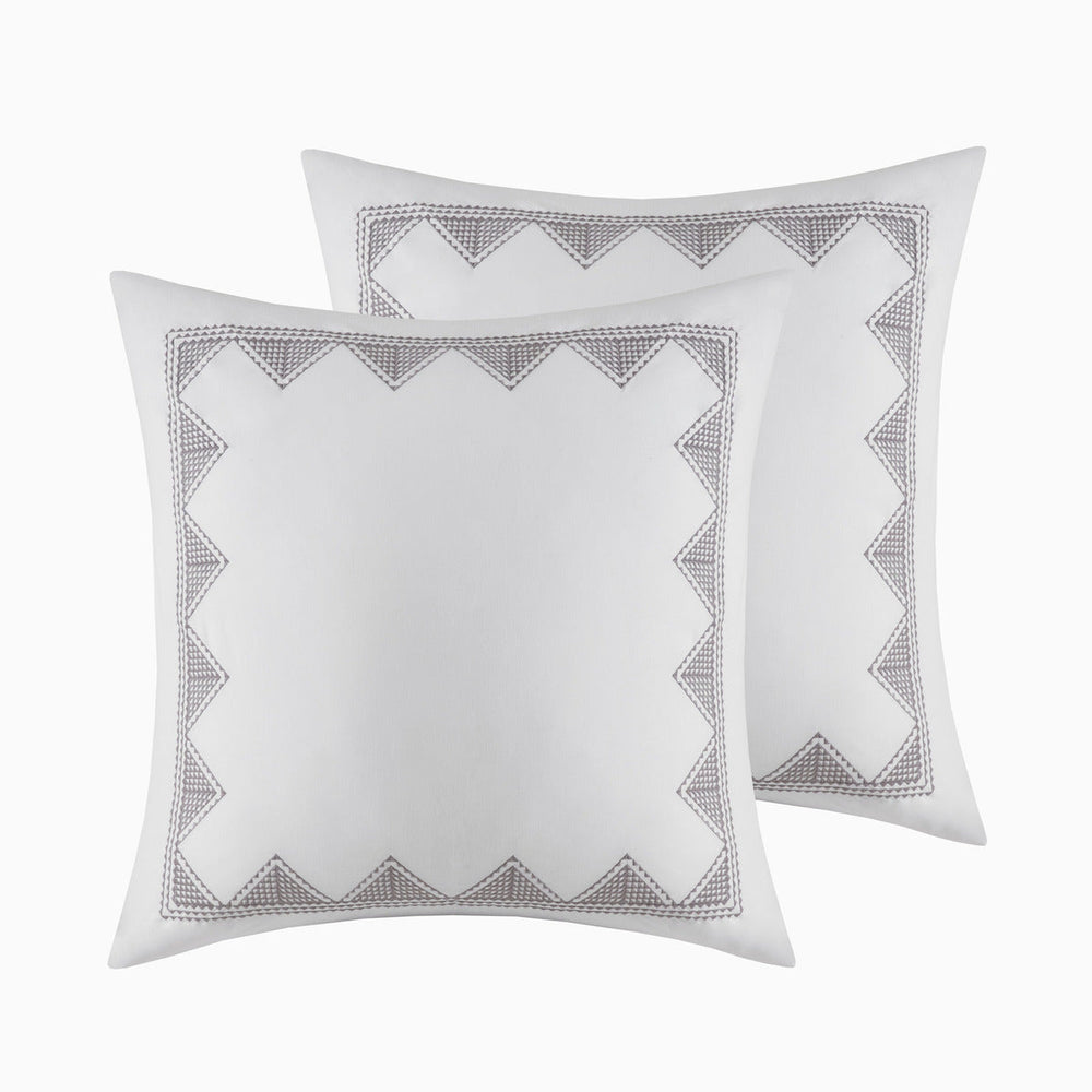 King/Cal King Cotton Printed Duvet Cover Set with Chenille Media 7