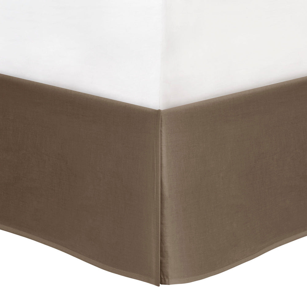 7 Piece Faux Suede Comforter Set Brown King Media 4