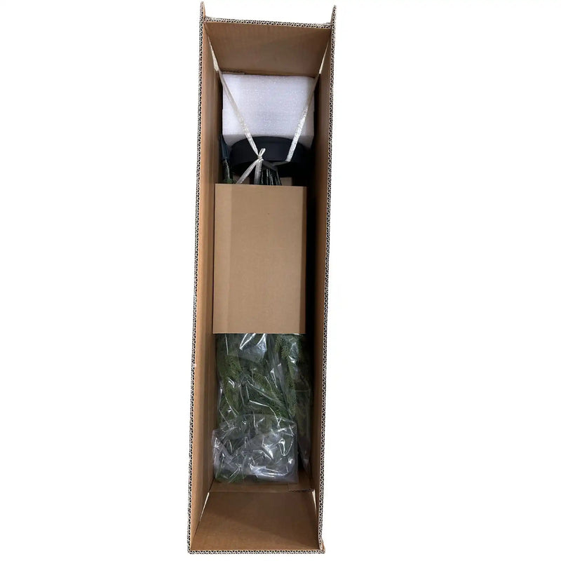 4' Artificial Real Touch Pine Tree in Black Plastic Pot, 1pc/set