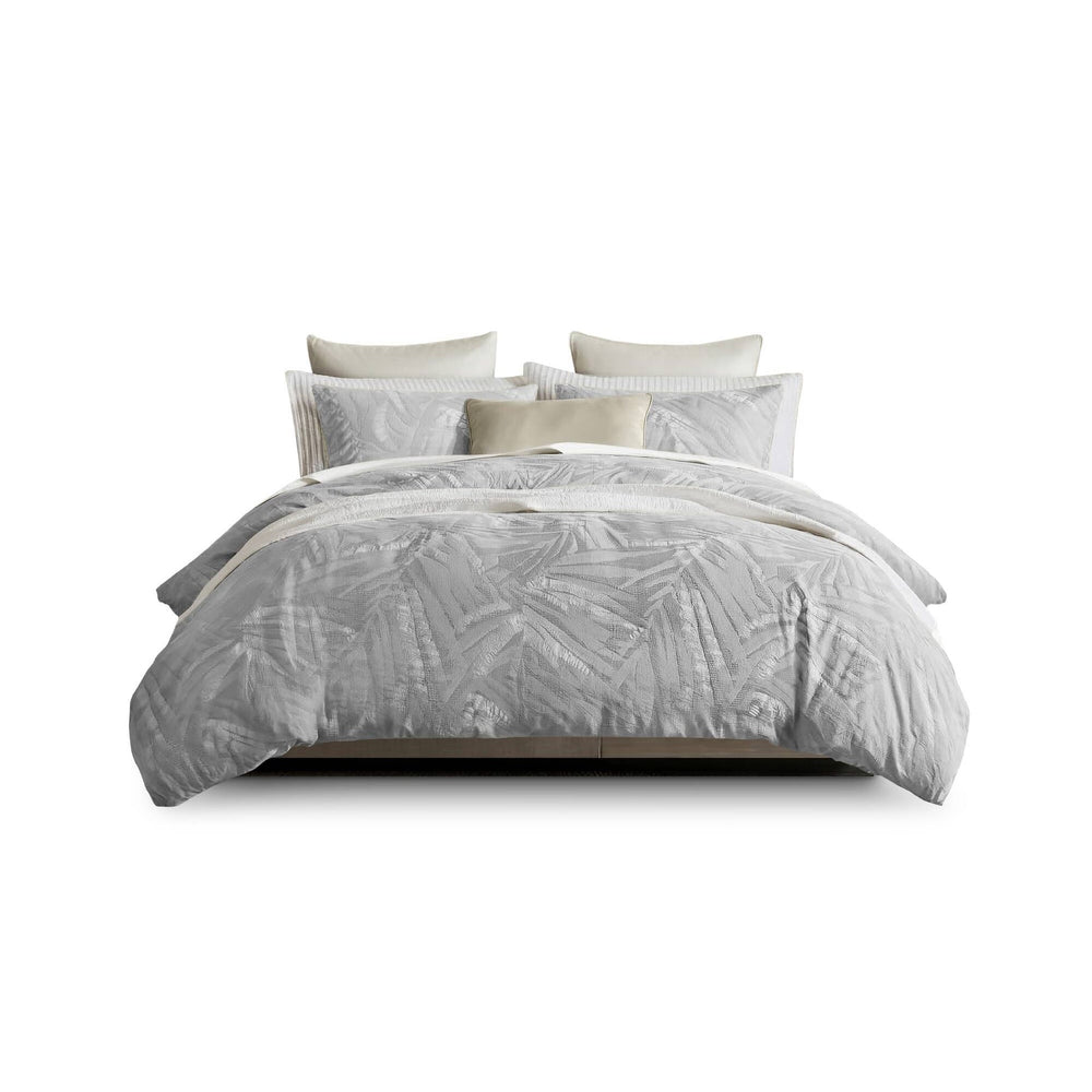 3 Pieces Full/Queen Cotton Duvet Set,Light Gray Media 8
