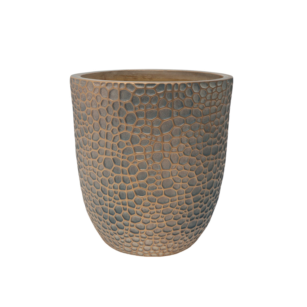 Large Outdoor Indoor Planter, 15.75'+11.4'+7.87' Dia Round Magnesium Oxide Planter Set of 3, Flower Pots with Drainage Holes,  Planter for Garden, Patio, Home Media 10