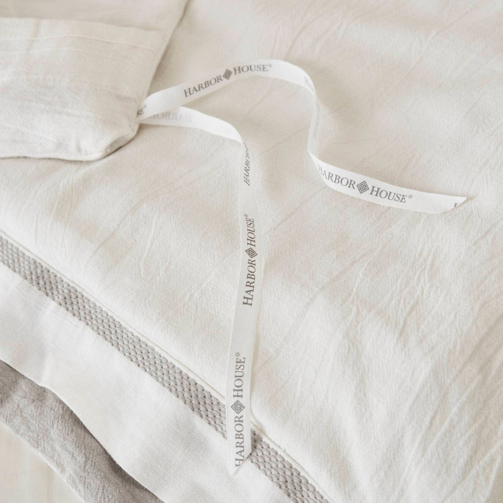 3 Pieces King/Cal King Duvet Cover Set,White+Gray Media 19