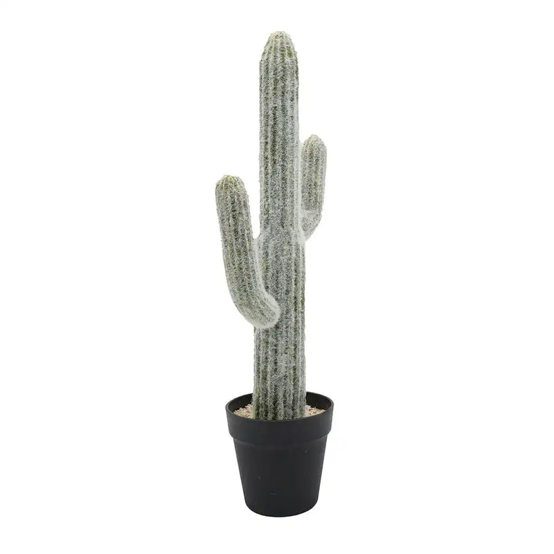 8x5x24.5'H Artificial Saguaro Cactus in Black Pot