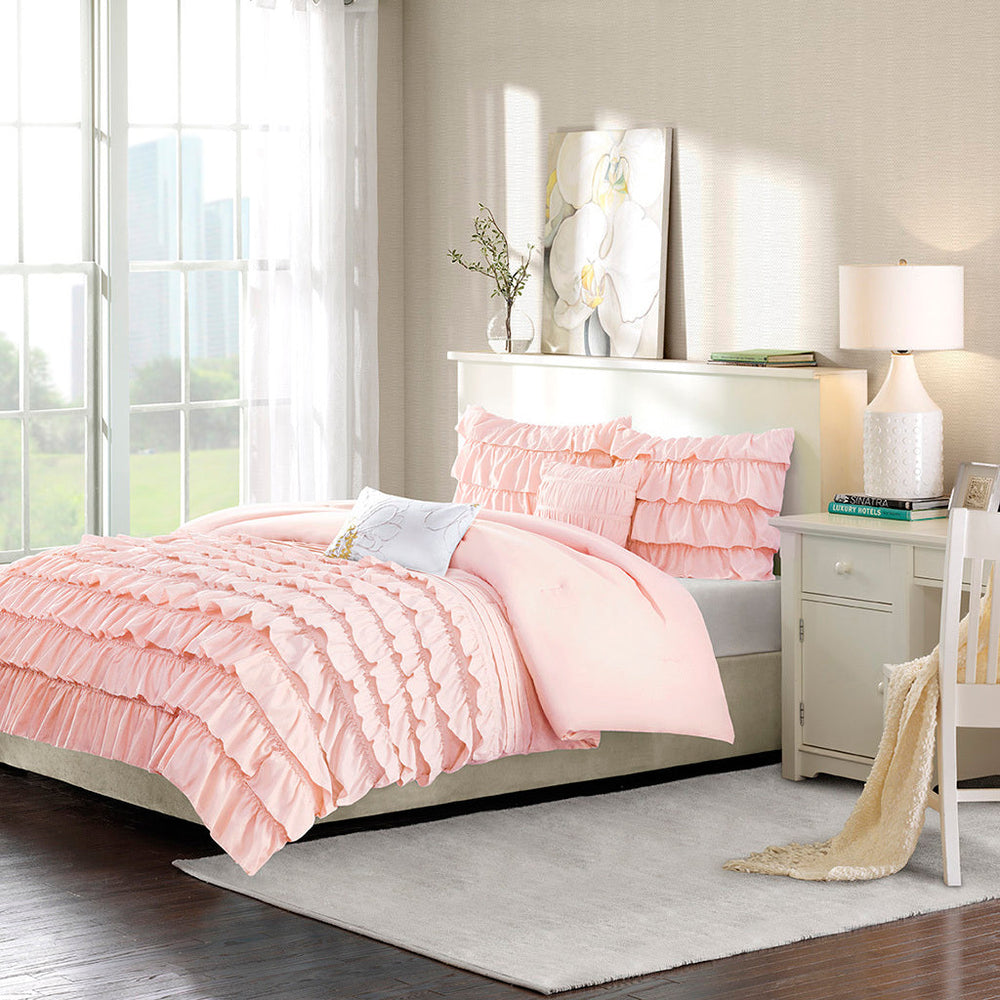 Twin/Twin XL Ruffle Comforter Set Media 1
