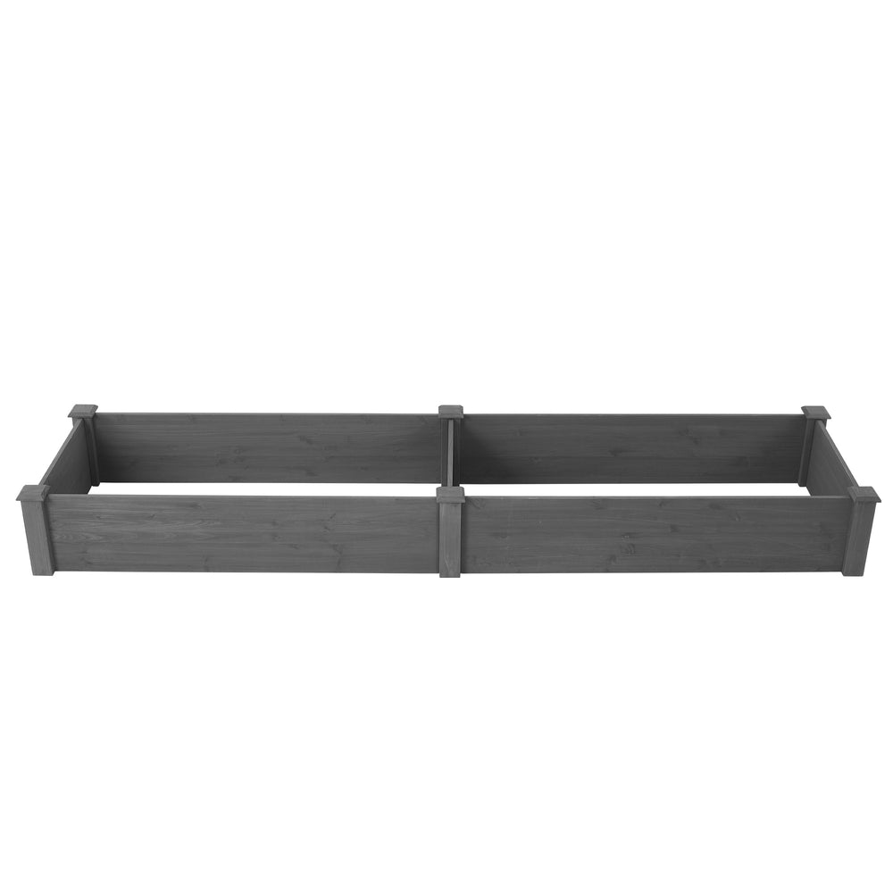 Over Ground Raised Garden Bed 96x28x10'', Large Long Planter Box for Outdoor, Tool-Free Assembly Media 11