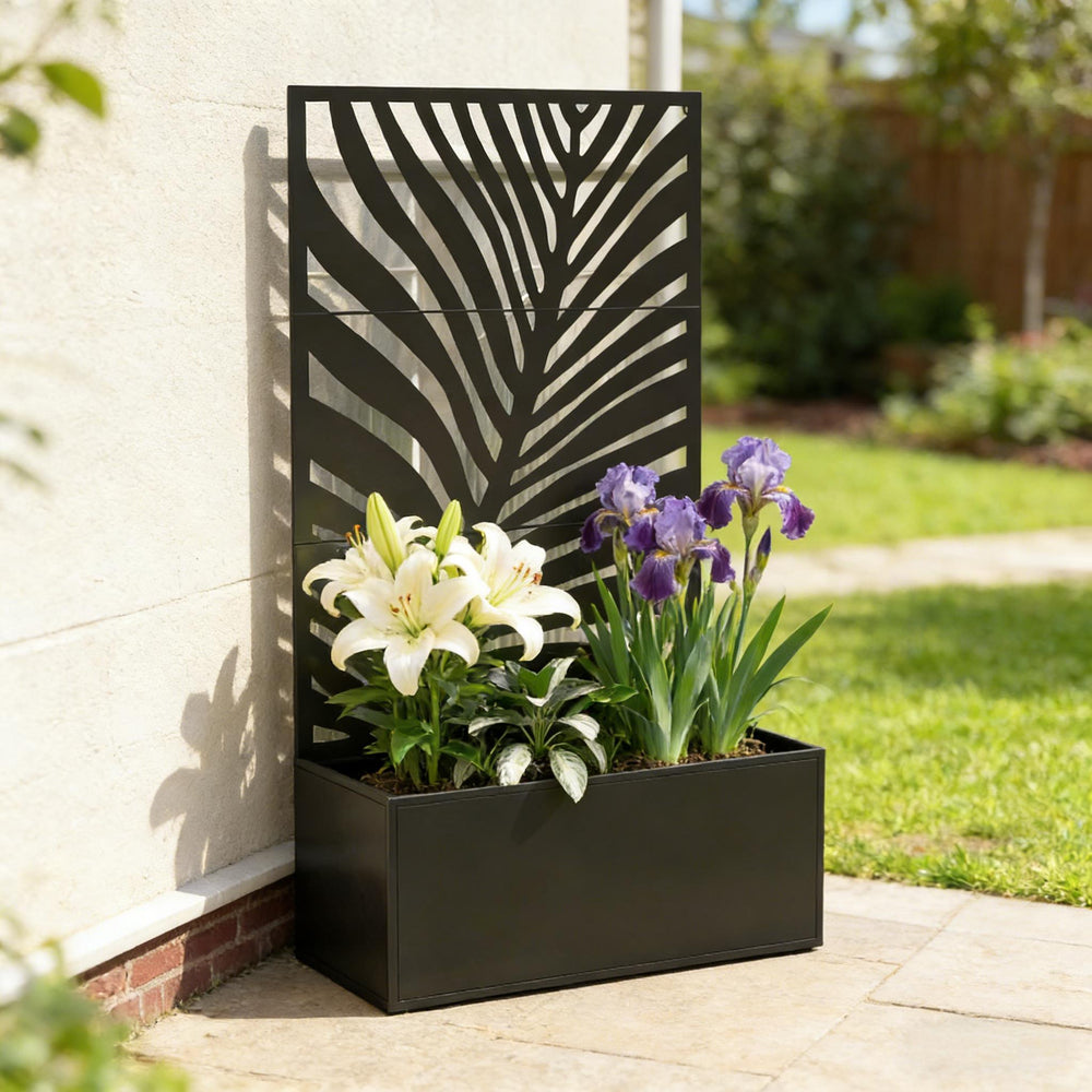 Outdoor Raised Garden Bed,Metal Planter Box,Large Planter Box Media 6