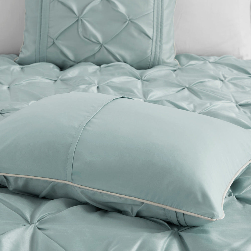 7 Piece Tufted Comforter Set Seafoam King Media 12