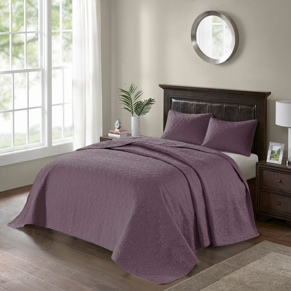 Reversible Quilt Set Purple Full/Queen Media 8