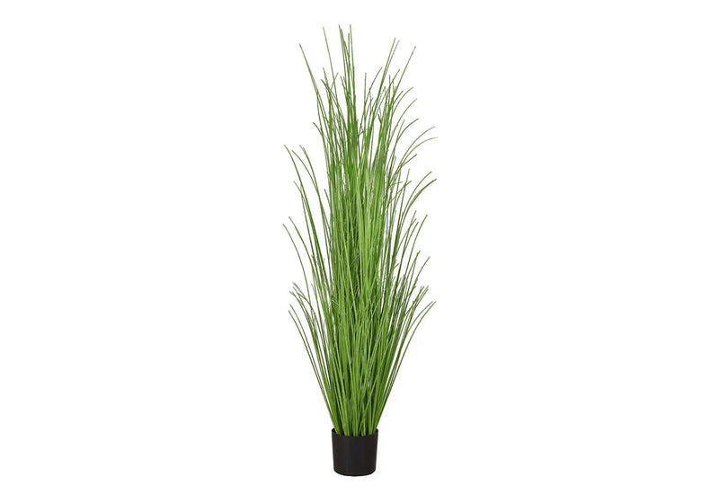 Artificial Plant, 47' Tall, Grass Tree, Indoor, Faux, Fake, Floor, Greenery, Potted, Real Touch, Decorative, Green Grass, Black Pot