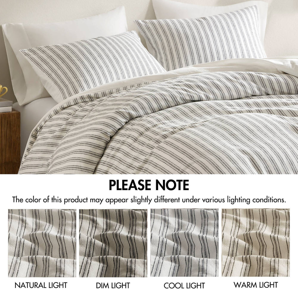 3 PCS Queen Duvet Set Grey Media 5