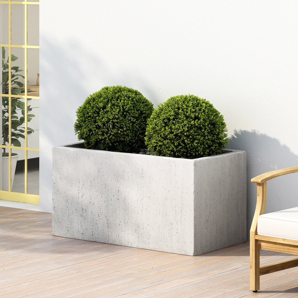 35.25'' L Outdoor MGO Planter Media 2