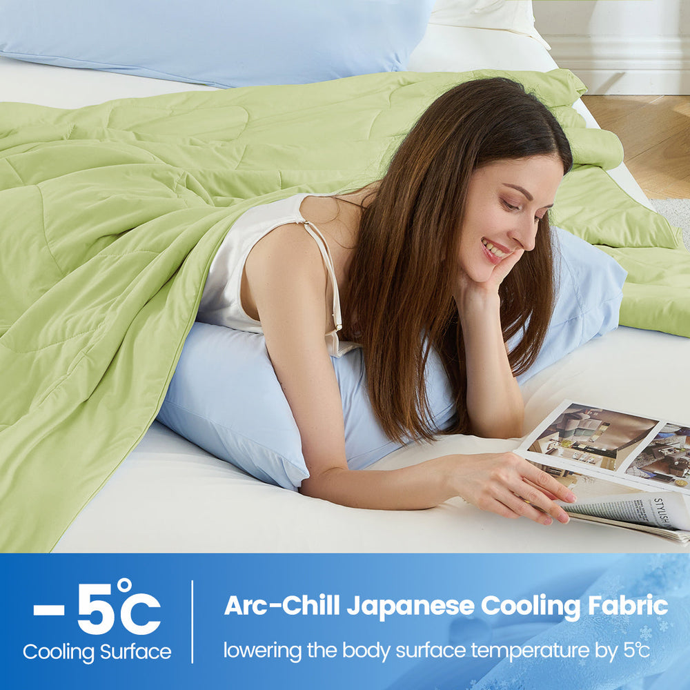 1-Piece 60x90' Cooling DA Comforter,Sage Media 6