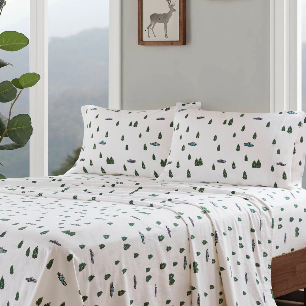 4 PCS Full Sheet Set Green Trees & Trucks Media 20