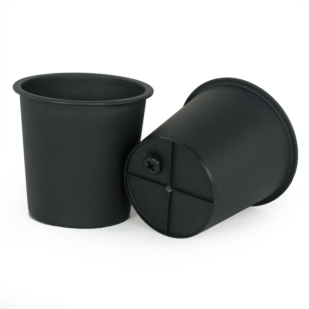 5' Round Nursery Plant Pot - Garden Plastic Pots with Drainage (5-Pack) Media 4