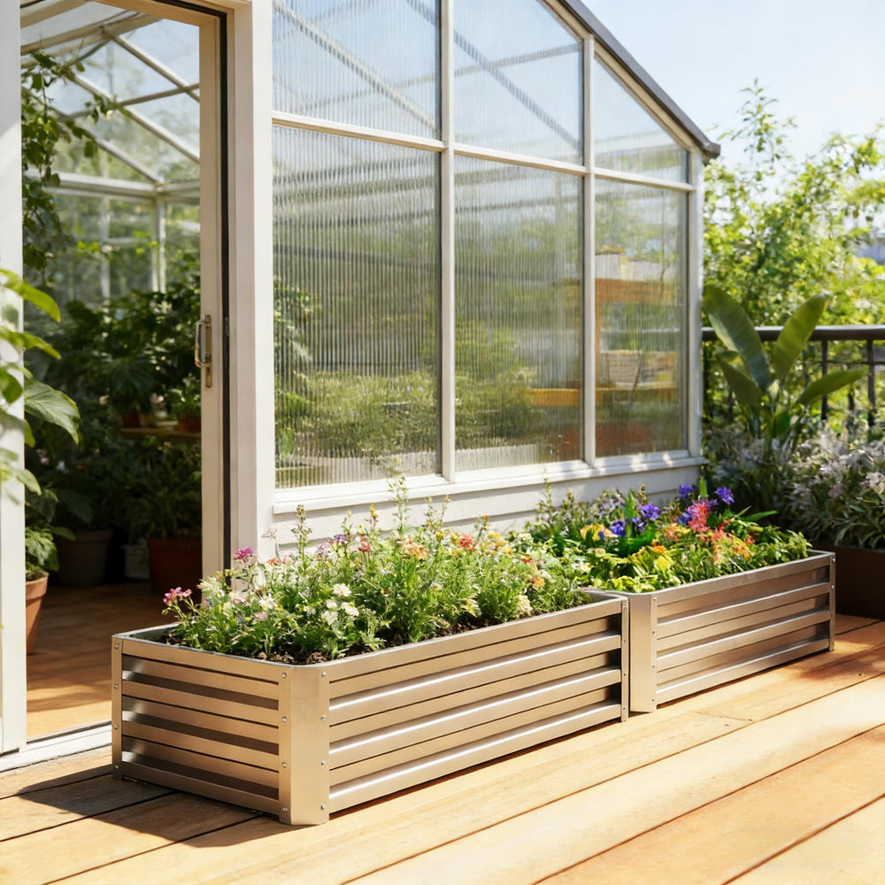 Stable Flowers Box,Raised Garden Bed,Planter Box Media 2