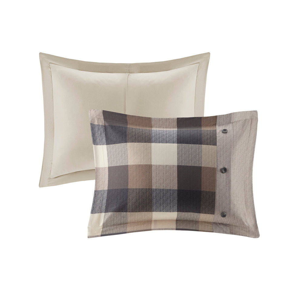 Full/Queen 6 Piece Herringbone Duvet Cover Set Media 7