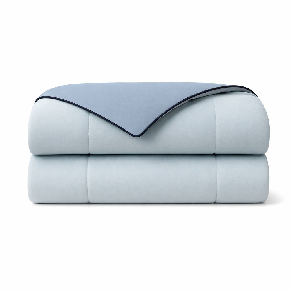 1 Piece King Down Alternative Comforter,Light Blue Media 7