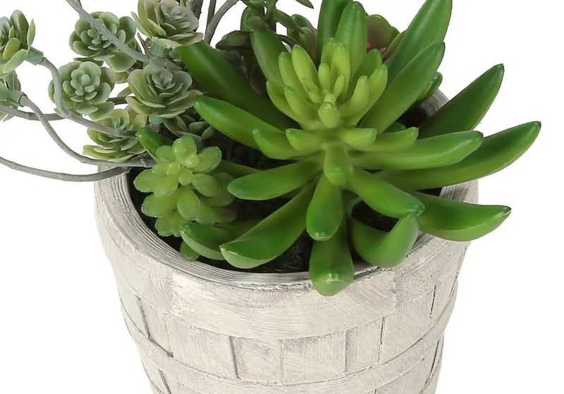 Artificial Plant, Set Of 2, 9' Tall, Succulent, Table, Beige Cement Pots, Contemporary, Modern