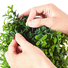 2 Pack 3' Artificial Boxwood Topiary Tree Faux Plant UV Decor In/Outdoor perspective