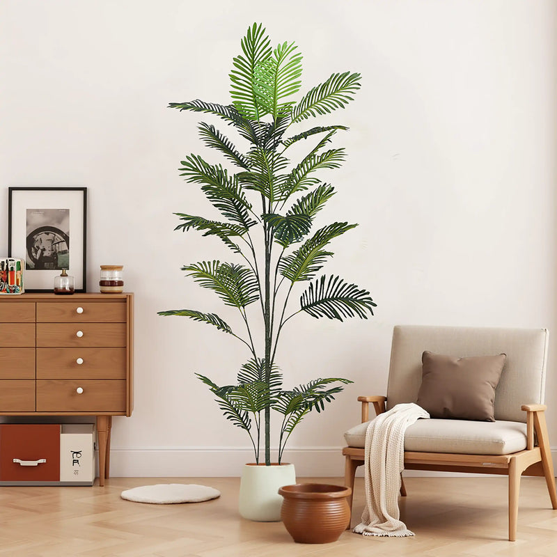 86' Artificial Palm Tree with Black Plastic Pot