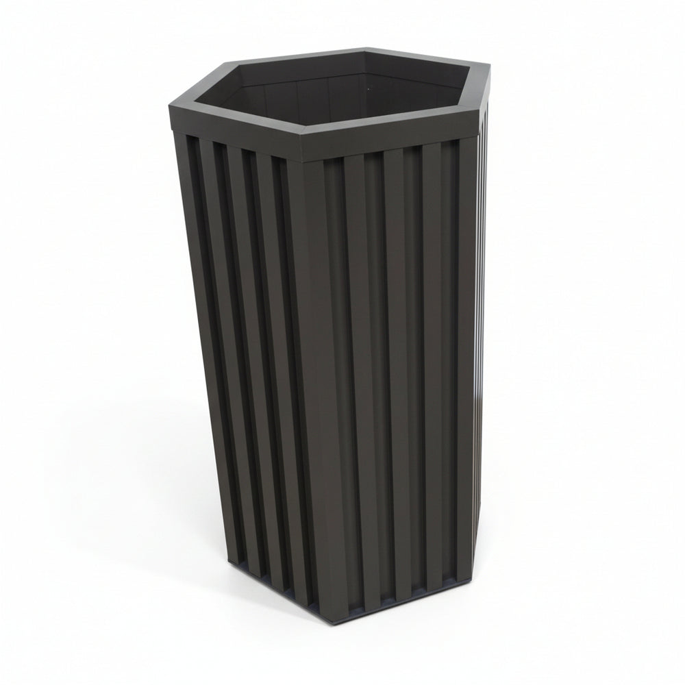 Hexagon Column Planter MD - Dark Bronze Media 5