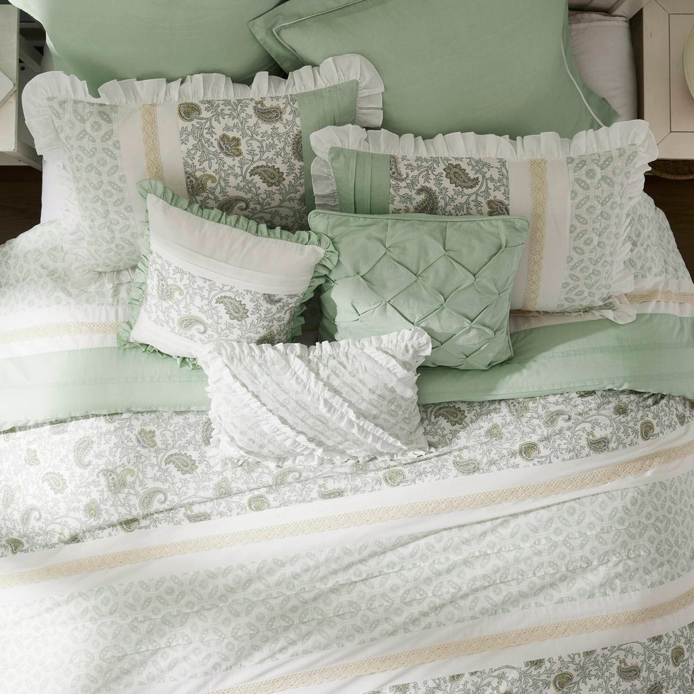 9 Piece Cotton Percale Comforter Set King Media 16