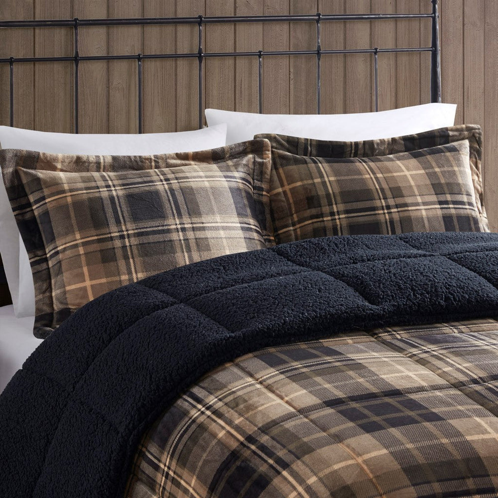 King Plush to Sherpa Down Alternative Comforter Set Media 2