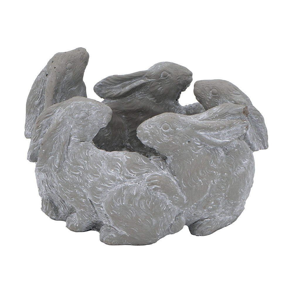 10x8x6.5' 5 Bunny Cement Planter Media 5