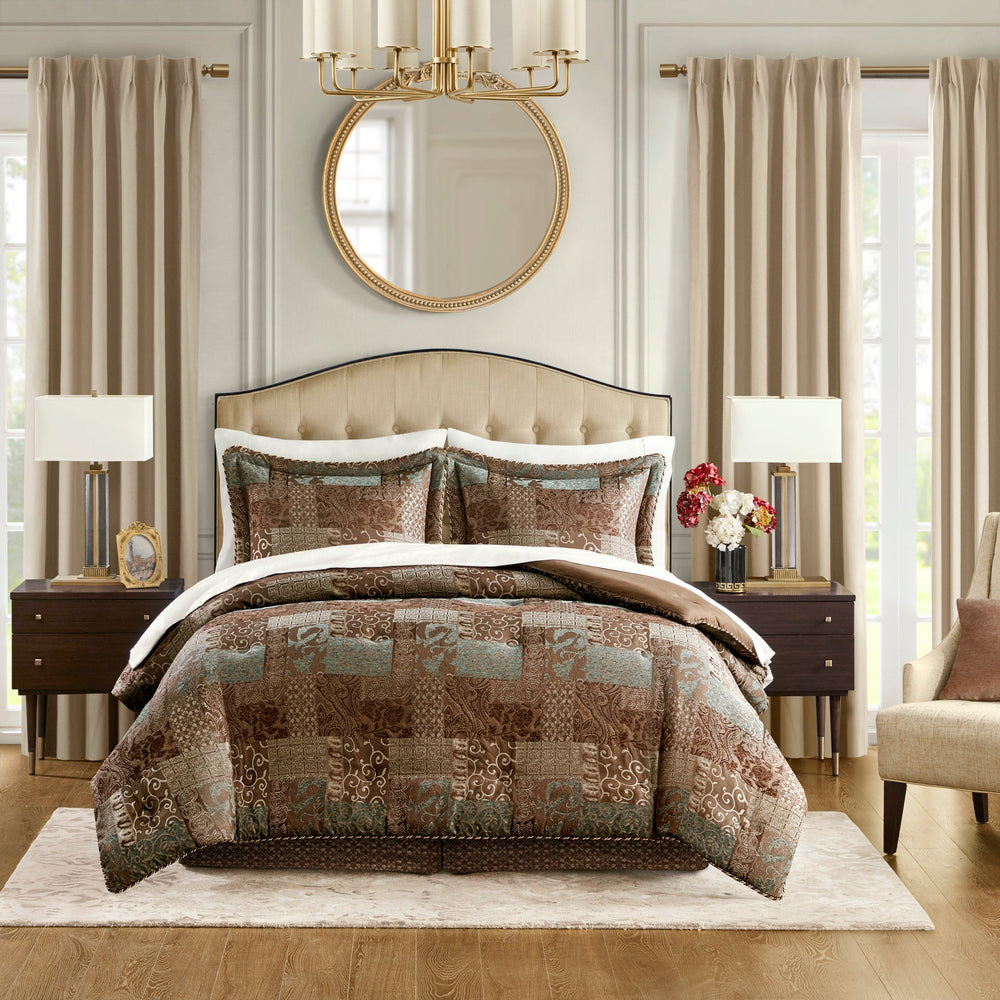 4 Piece Red Comforter Set Red Cal King Media 4