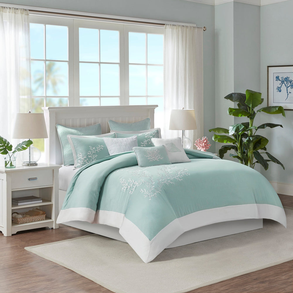 Duvet Cover Mini Set Aqua Full/Queen Media 2