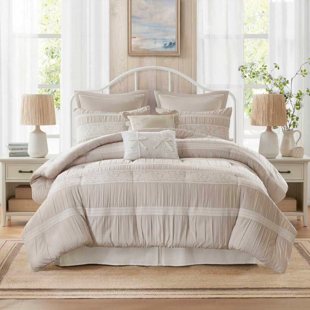 7- Piece King Jacquard Comforter Set Media 15