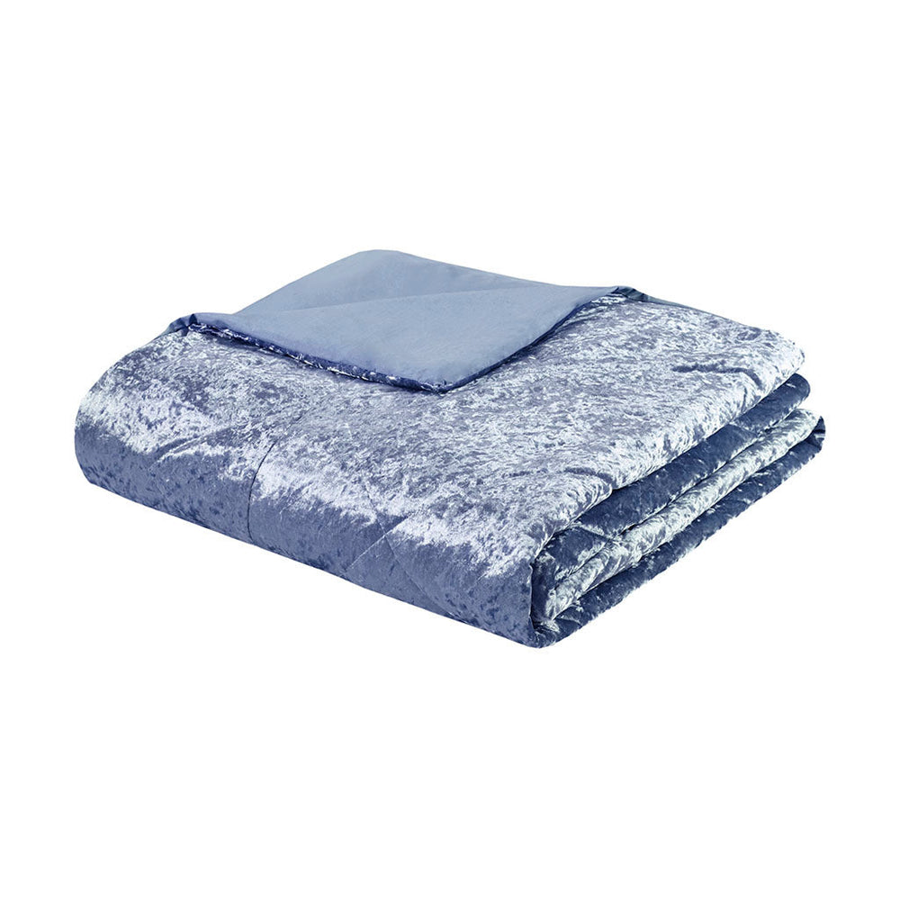 Full/Queen Velvet Duvet Cover Set with Throw Pillow Media 16