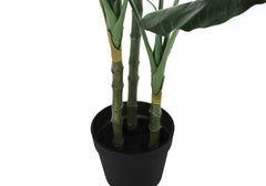 Artificial Plant, 42' Tall, Evergreen Tree, Indoor, Faux, Fake, Floor, Greenery, Potted, Decorative, Green Leaves, Black Pot perspective
