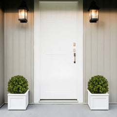 22in Boxwood Ball Shaped Artificial Topiary Shrubs Tree in Pot for Home and Garden Decoration 2pcs/set perspective