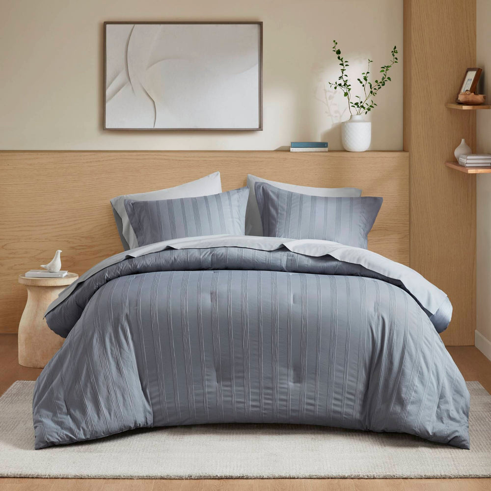 7-Piece Cal King Woven Striped Comforter Set Media 18