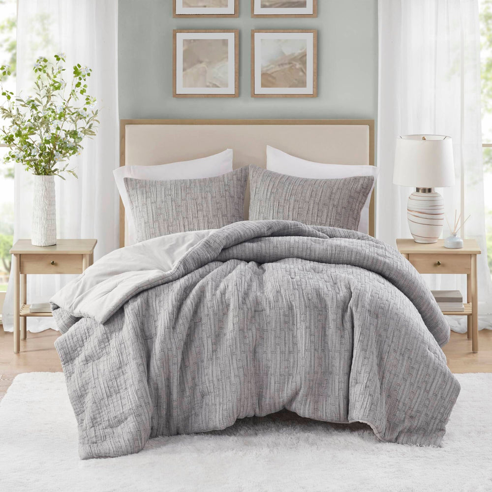 3 Piece Oversized Comforter Set-Full/Queen Media 2