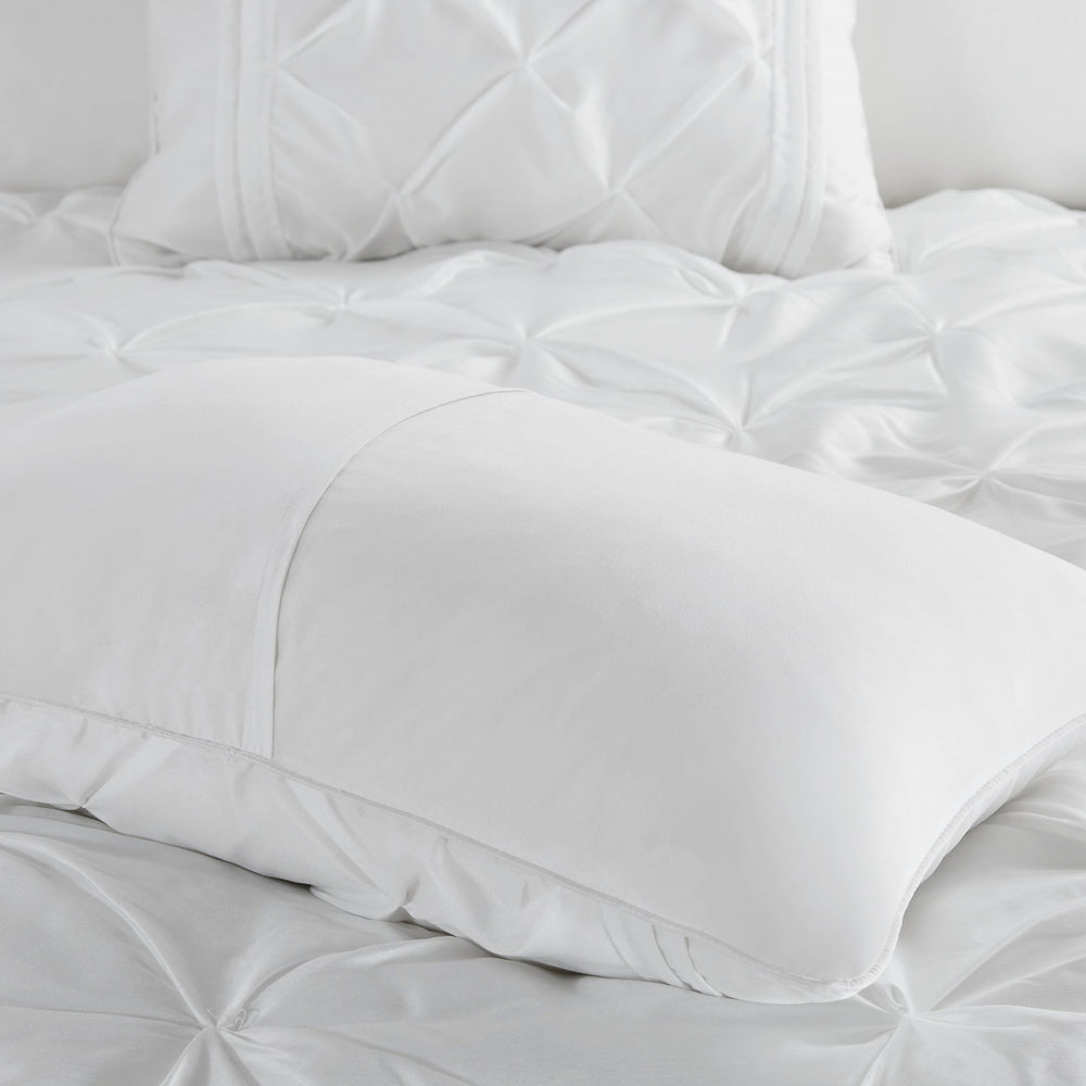 7-Piece Queen 100% Polyester Pieced Pleated Tufted Comforter Set Media 11