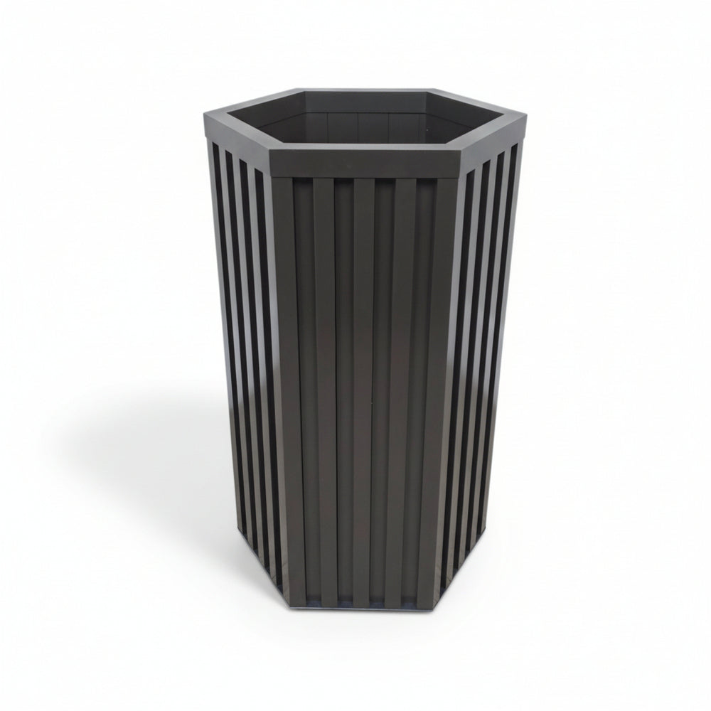 Hexagon Column Planter MD - Dark Bronze Media 4
