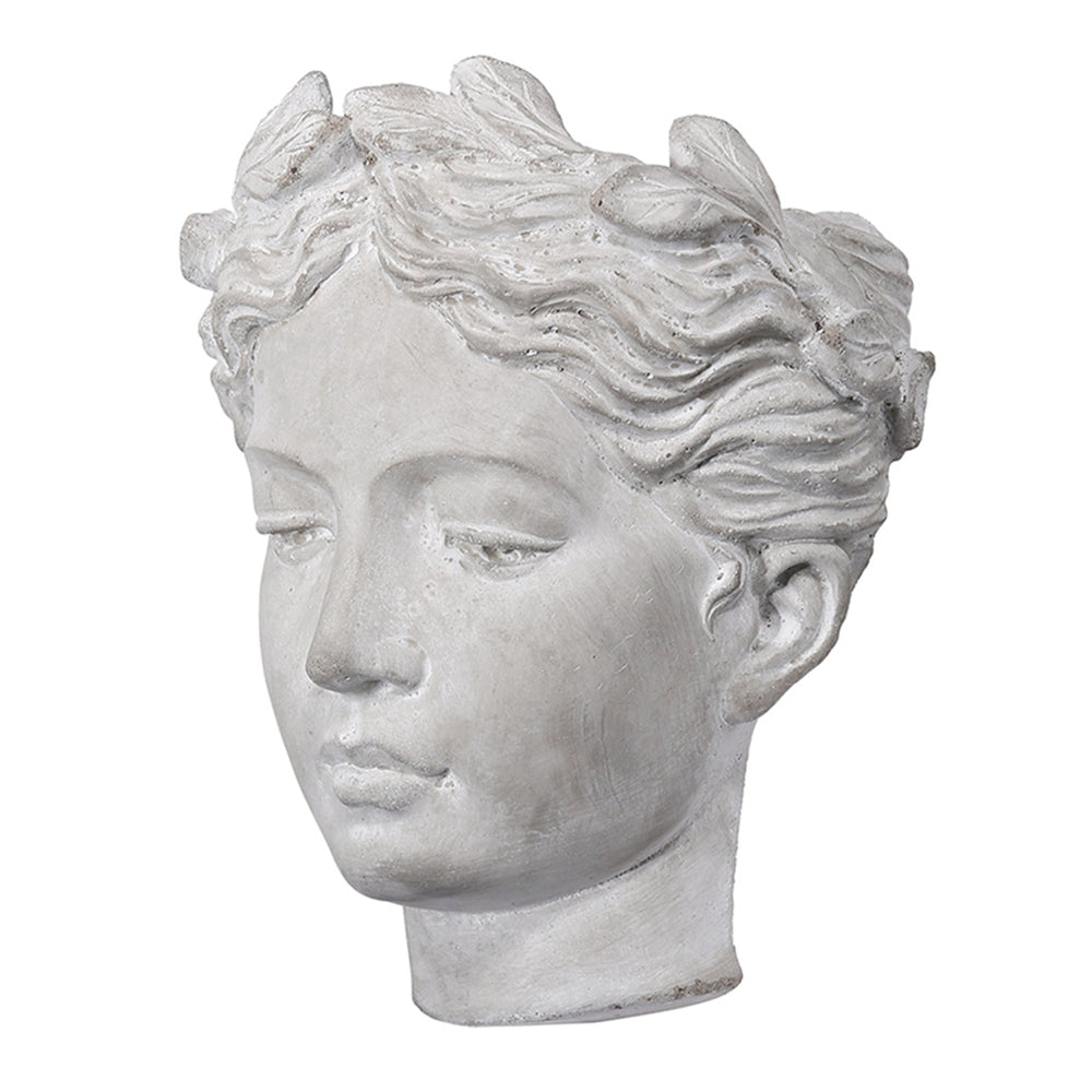 6.7x5.5x8.7' Visage Cement Wall Planter Wall Vase, Small Media 3