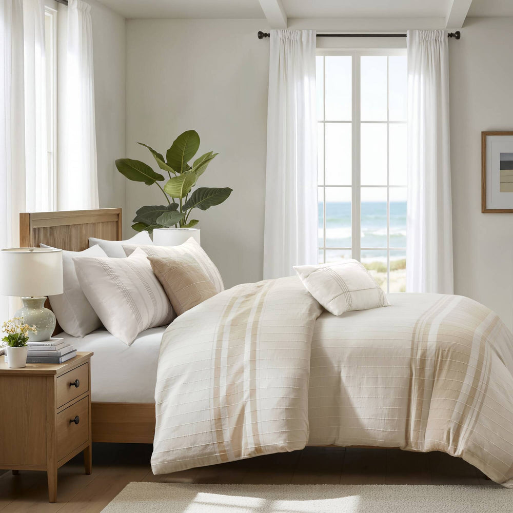5- Piece King/Cal King Cotton Jaquard Duvet Set Media 17