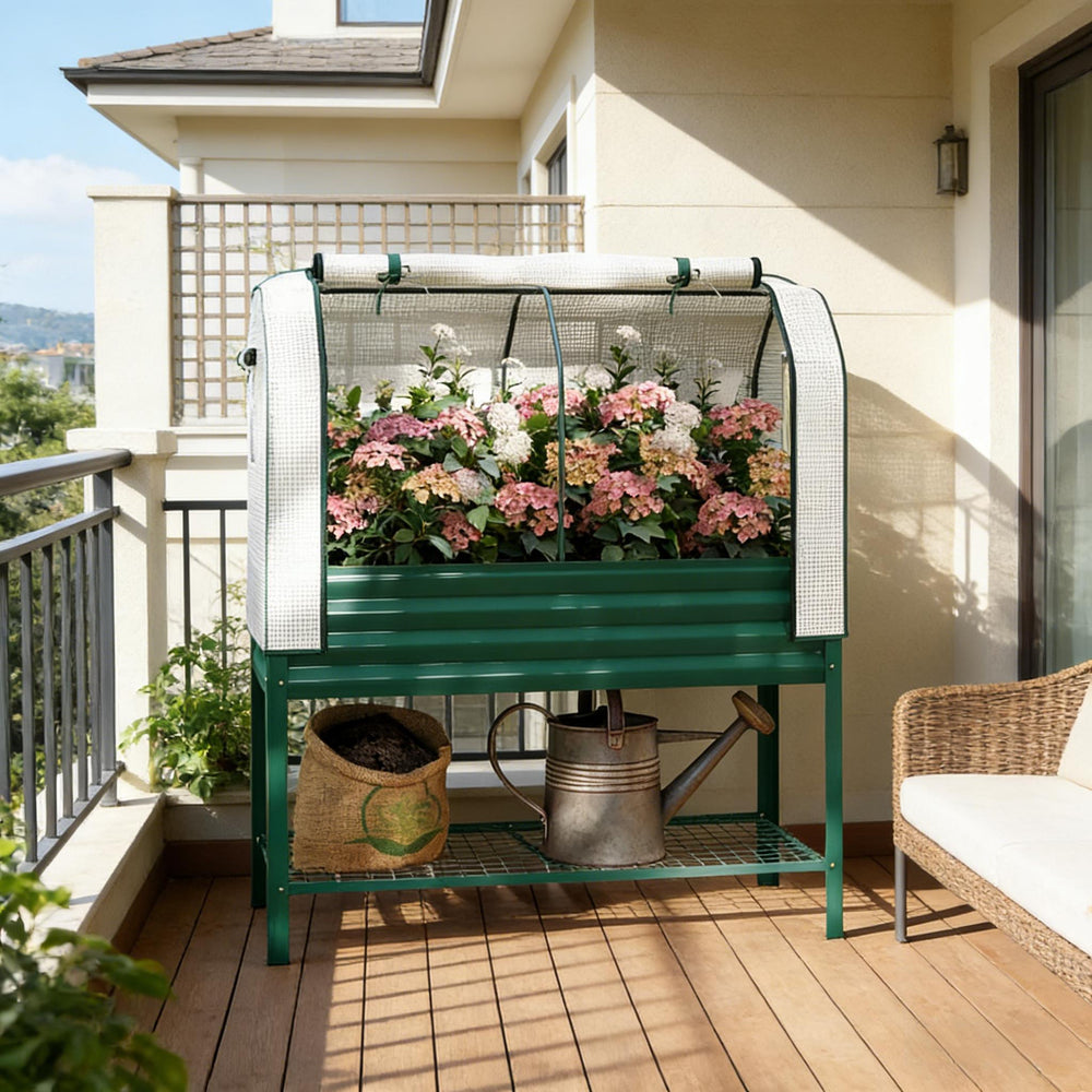 Spacious Raised Garden Bed,Flower Boxs,Outdoor Plant Boxs Media 1